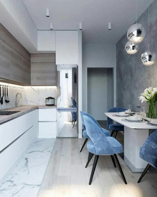 Интерьер кухни. Современной и стильной. 01