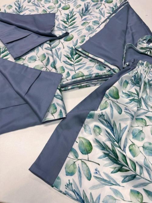 Прекрасное постельное белье из ранфорса диджитал Эвкалипт - это идеальный выбор для создания уюта в вашей спальне! 01