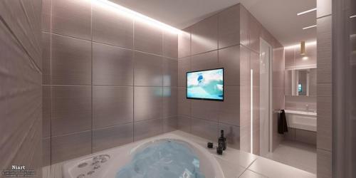 Дизайн интерьера квартиры выполнен в современном минималистичном стиле. 08