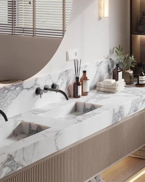 Ванная комната в светлых тонах для проекта в бад - эссене. 06