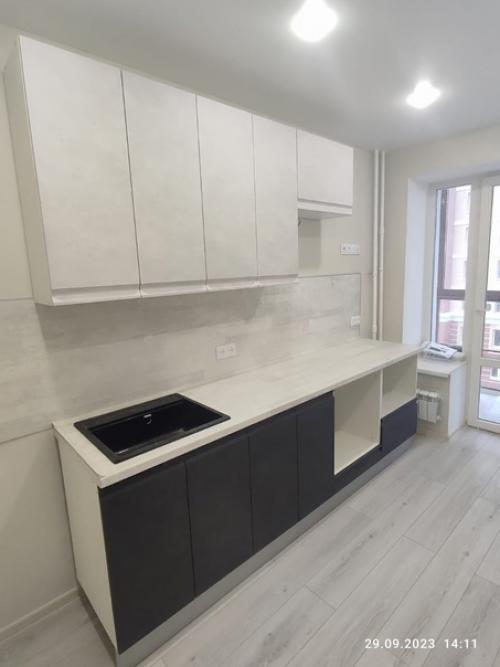 Кухонный гарнитур Вельвет на 100% соответствует тенденции минимализма в интерьере и пользуется большим спросом наших покупателей. 09