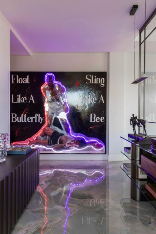 Квартира в Риме: цвета долины тибра и коллекция современного искусства. 01