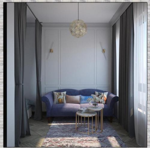 Интерьер студии. С грамотной планировкой. 03