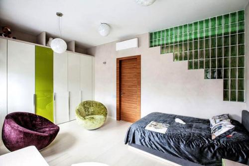 Стеклоблоки в интерьере помещений разного назначения с фото идеями. 07