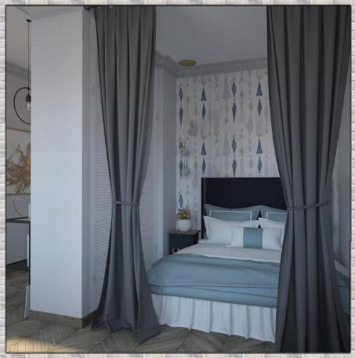 Интерьер студии. С грамотной планировкой. 04