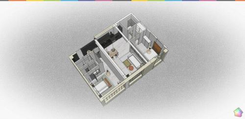 Монохромная квартира в скандинавском стиле в Лондоне. 09