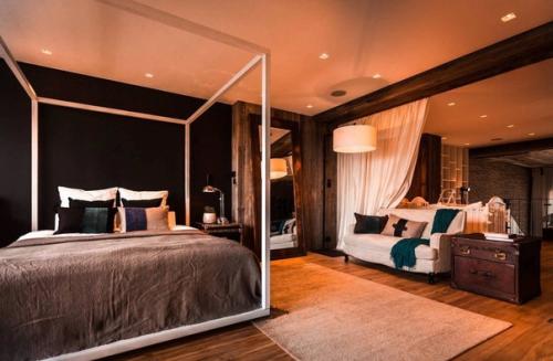 Респектабельный интерьер с мужским характером в 2-этажной квартире. 02