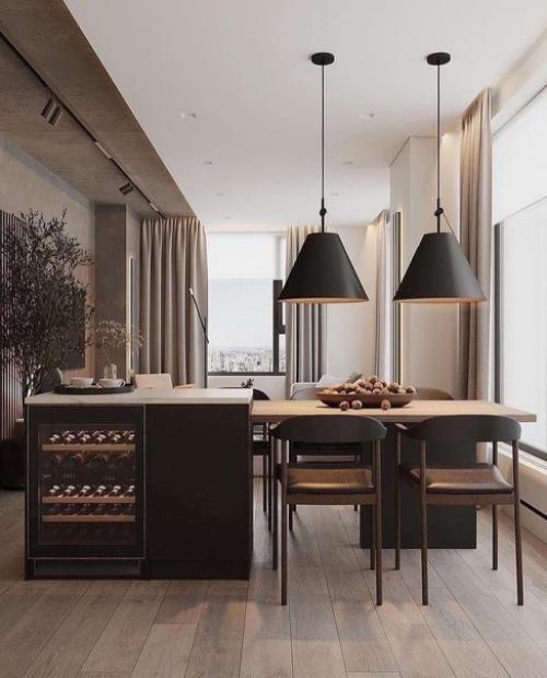 Предлагаю насладиться интереснейшим дизайн - проектом кухни, на мой скромный взгляд интерьер просто. 04