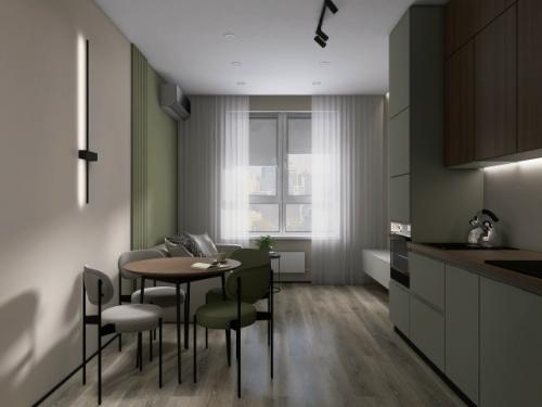 Проект 1-комнатной квартиры 42 м 2 в ЖК аквилон митино в Москве. 05