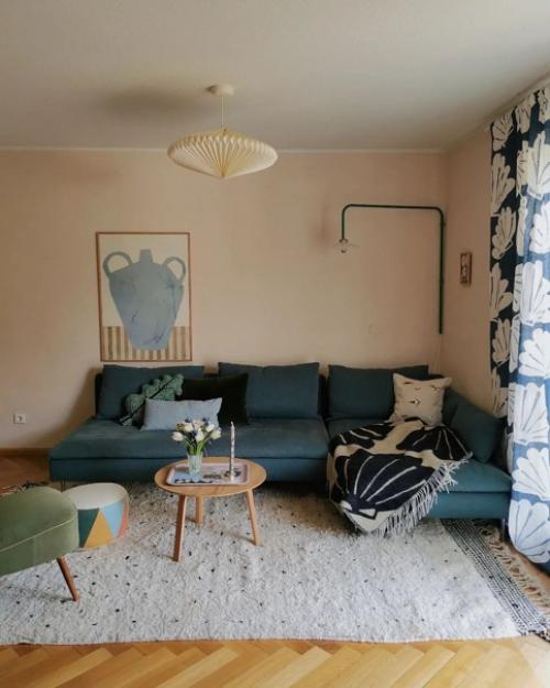 Яркие краски и принты: интересный дом в скандинавском стиле. 03