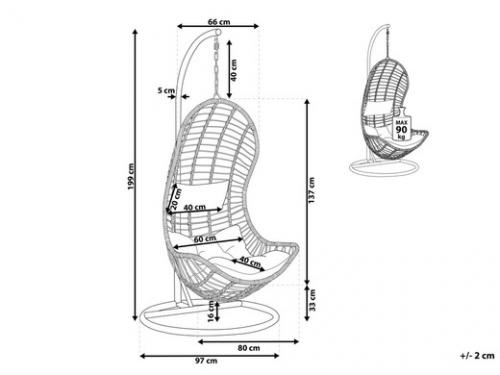Это плетеное кресло - качели идеально подходит для любителей стиля бохо и современного дизайна. 01