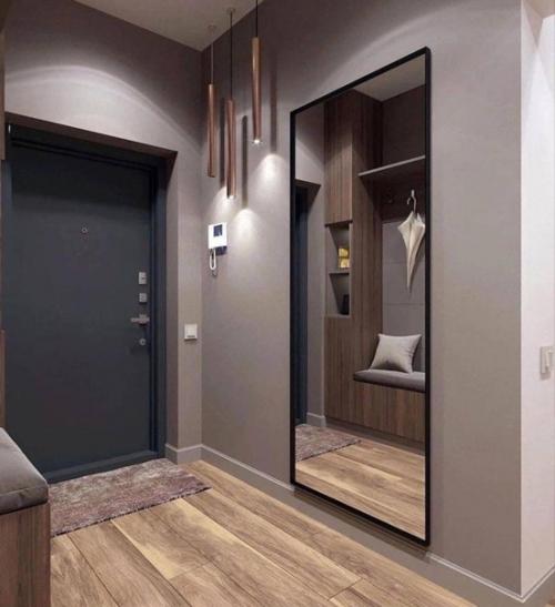 Небольшая прихожая. В минималистичном стиле. 01