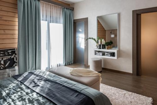 Домик в лесу: светлый интерьер в стиле лаунж ч. 2. 01