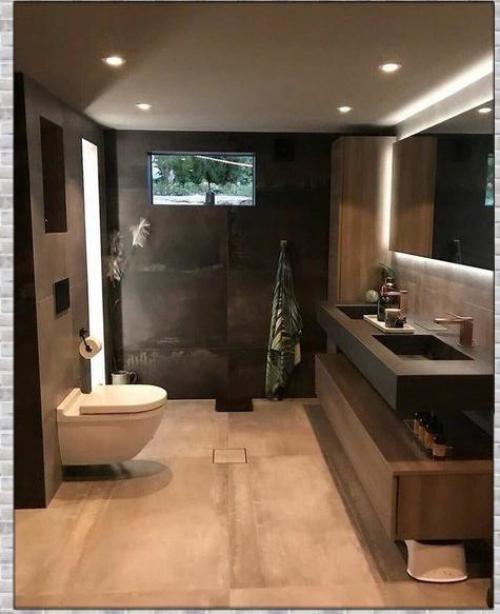 Два варианта оформления ванной комнаты. 05