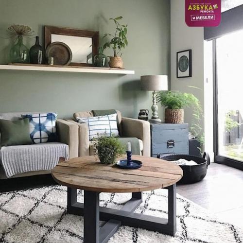 Шалфейный цвет в интерьере. 03