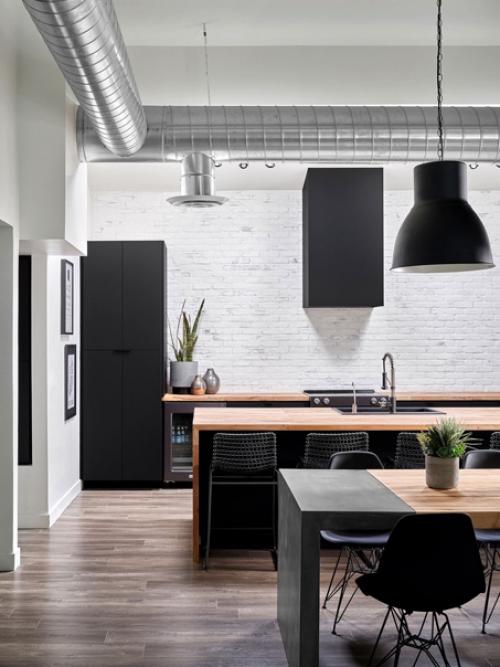 Мы выбираем дизайн кухонного фартука: обзор фартука из белого кирпича с грубой текстурой. 02