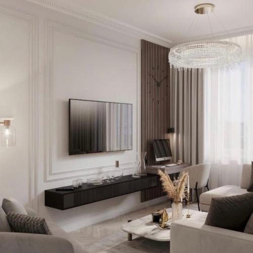 5 способов оформления тв - зоны. 04