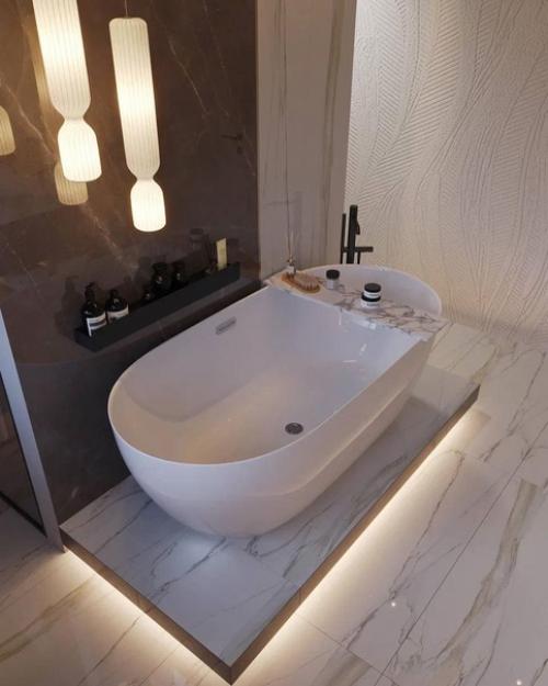 Ванная комната в светлых тонах для проекта в бад - эссене. 07