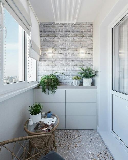 Дизайн какого балкона вам понравился: 1 или 2? 01