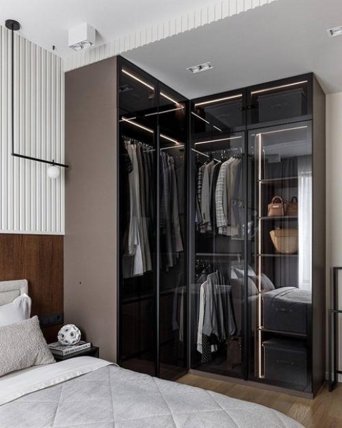 Анна Богачева оформила квартиру для молодой девушки в современном ЖК Береговой с видом на Москва - реку. 04