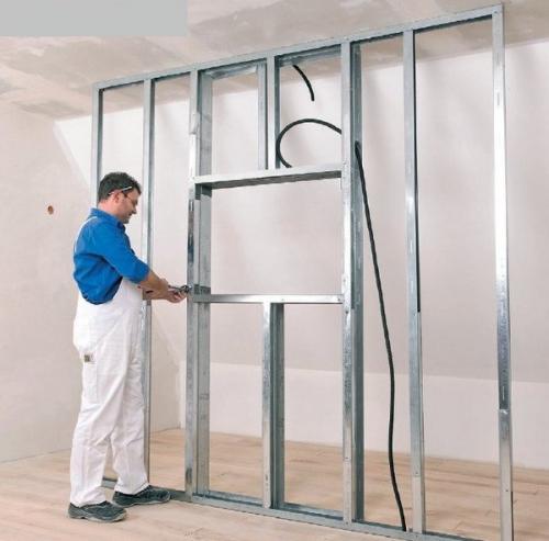 Межкомнатная перегородка из гипсокартона. 03