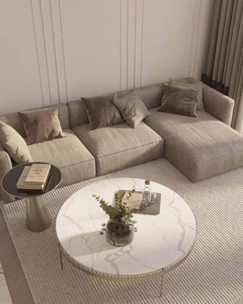 Роскошный интерьер в современном стиле элегантность и изысканность сочетает. 04