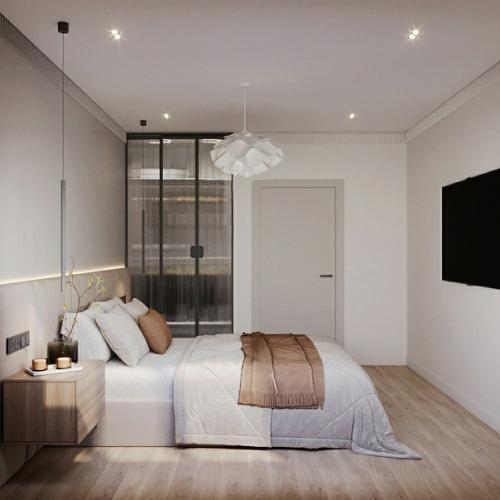 Спальня из проекта, который уже в реализации и на полпути к новоселью. 01