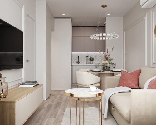 Проект однокомнатной квартиры 39 кв. 02