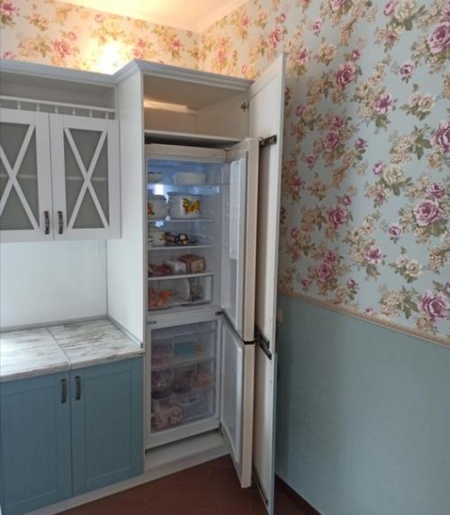 Фотоотчёт. Кухня с островом и встроенным холодильником. 03