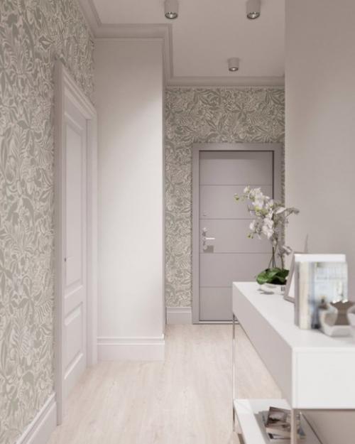 Дизайн этой 1-комнатной квартиры выполнен в бежево - розовых тонах, среди которых встречаются яркие акценты. 06