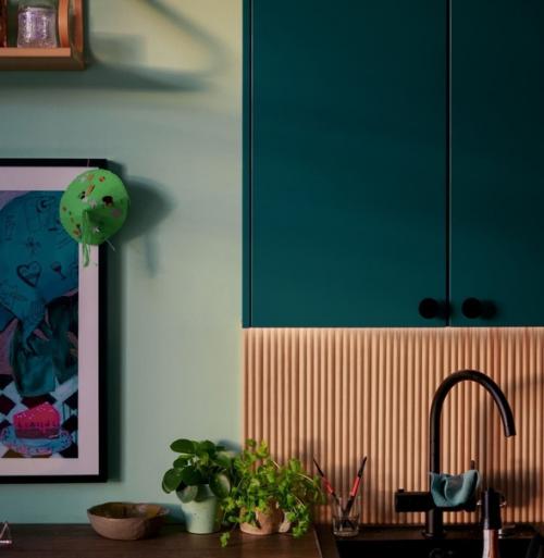 Небольшая яркая кухня в Финляндии. 06