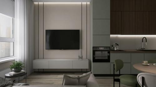 Проект 1-комнатной квартиры 42 м 2 в ЖК аквилон митино в Москве. 04