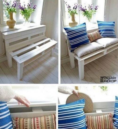 Уютный диванчик из деревянного поддона? 08
