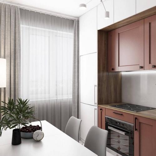 Кухня в нестандартной цветовой гамме. 01