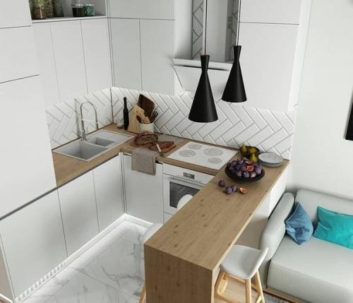 Кухня - гостиная, 12 кв. 01