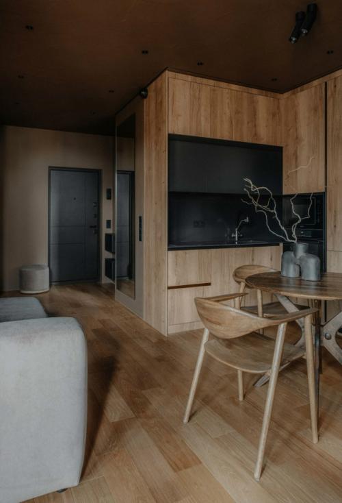 Интерьер однокомнатной квартиры 46 м 2 в Краснодаре.  