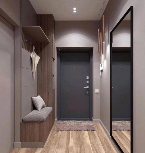 Небольшая прихожая. В минималистичном стиле. 02