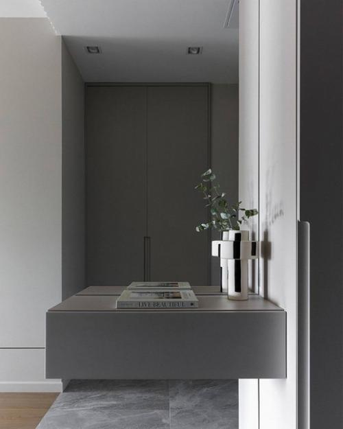 Анна Богачева оформила квартиру для молодой девушки в современном ЖК Береговой с видом на Москва - реку. 08