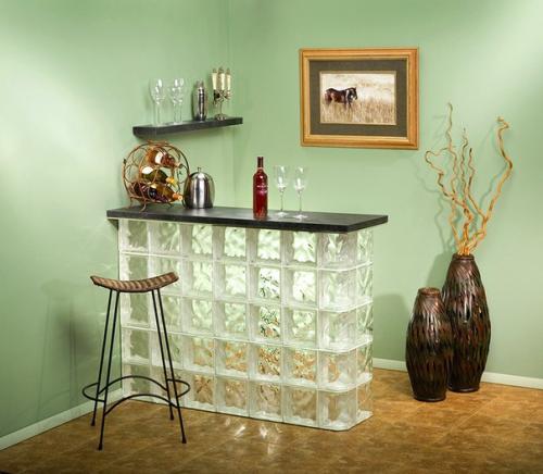 Стеклоблоки в интерьере помещений разного назначения с фото идеями. 03