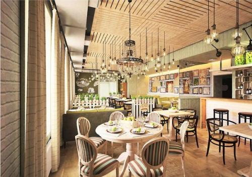 Необычный ресторан, похожий на яблоневый сад, открылся в городе. 01