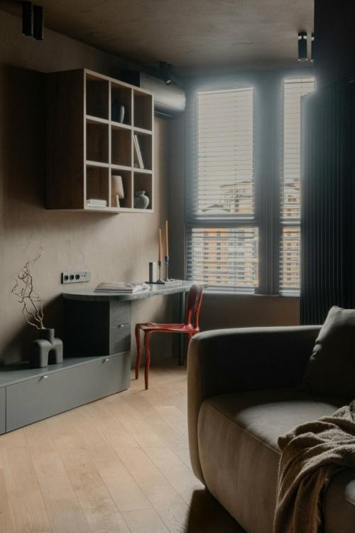 Интерьер однокомнатной квартиры 46 м 2 в Краснодаре. 03