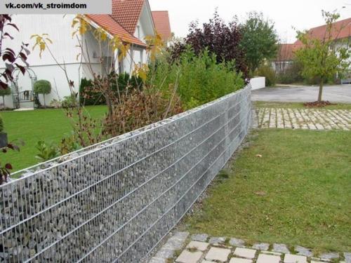 Забор из габионов. 01