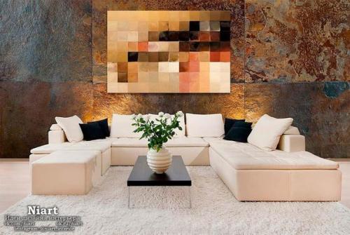 Современное украшение стен в интерьере.

