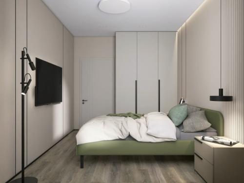 Проект 1-комнатной квартиры 42 м 2 в ЖК аквилон митино в Москве. 09