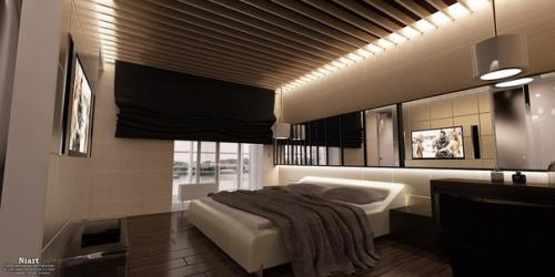 Дизайн интерьера квартиры выполнен в современном минималистичном стиле. 03