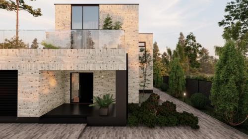 Проект дома с плоской кровлей от Yohome в Вологде. 04