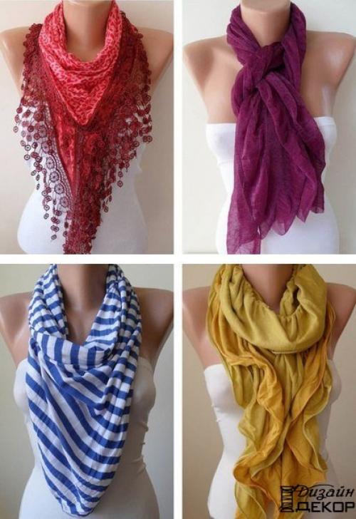 Как стильно завязать шарф этой весной.