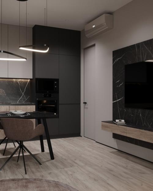 Проект однокомнатной квартиры 40 кв. 06