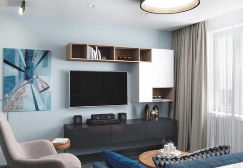 Современный интерьер двухкомнатной квартиры. 03