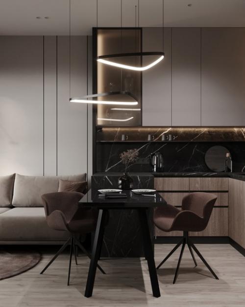 Проект однокомнатной квартиры 40 кв. 03